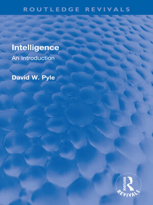 cover image of Intelligence